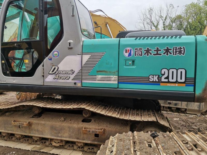 Second Hand Kobelco Sk200-6/Sk200-8/Sk200-10/Sk200-12 Excavator/Crawler Excavators/20-30ton Excavator/Middle Excavator