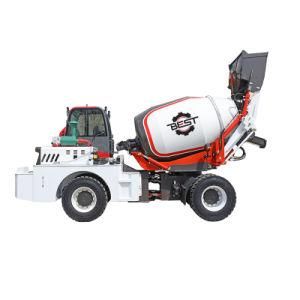 China Small 3 Cubic Meter Self-Loading Concrete Cement Mixer Truck