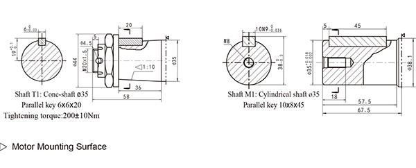 Hanjiu Bmh 250cc Orbit Motors, Large Radial Force Bmh Hydraulic Motor