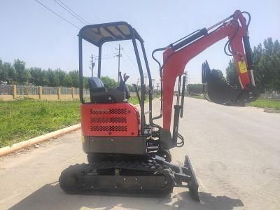 CE EPA Ht20 Small Hydraulic Excavators 1800kg Mini Excavator with Arm Deflection