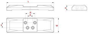 190-800HD 31′′inch Clip-on Rubber Pads for Cg160