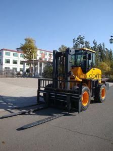 All Rough Terrain Diesel Forklift 5.0 Ton with Euro III and Cheap Price
