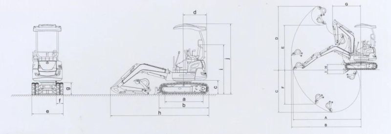 Overseas Wholesale Suppliers Hydraulic Excavator for Sale Used 1.6t