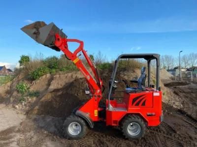 0.8 Ton Multi-Function Articulated Wl10 Mini Wheel Loader