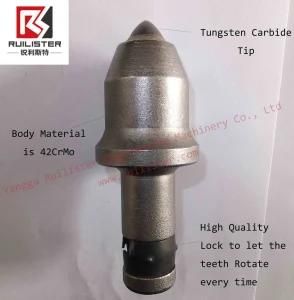 Foundation 42CrMo Trencher Conical Trenching Rig Drilling Auger Bucket Bits C34fsr Long Service Life