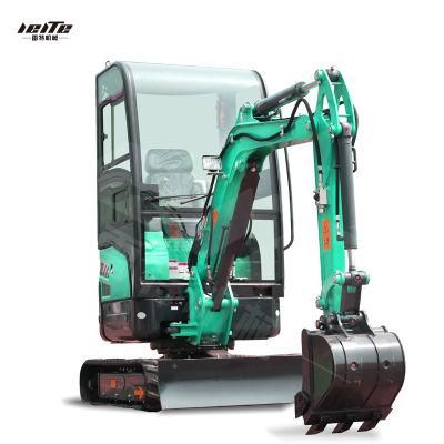 2.0 Ton Mini Excavators Hydraulic Crawler Mini Diggers Excavator 1 Ton Price Efficient Free Shipping