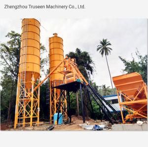 Hzs25 Stationary Machinery Concrete Mixing Plant with Concrete Mixer From China