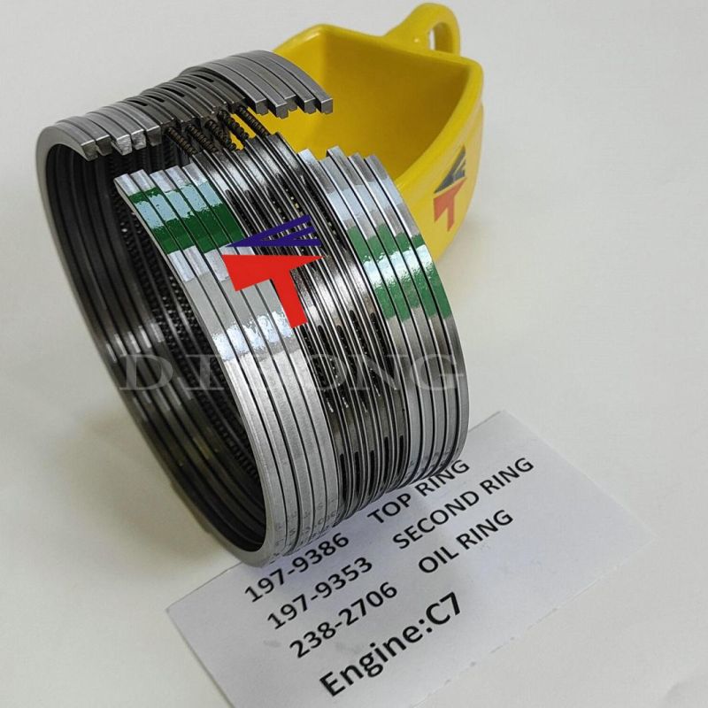 High Quality Diesel Engine Mechanical Parts Piston Ring 238-2706 197-9353 197-9386 for Excavator E324D E325D E329d Engine C7 Generator Set