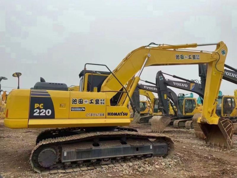 Crawler Digger Second Hand Construction Machinery 20 Ton Hitachi Caterpillar Used Mini Excavator Excavators Komatsu PC220-8 Excavadora Usada Excavatrice Sale