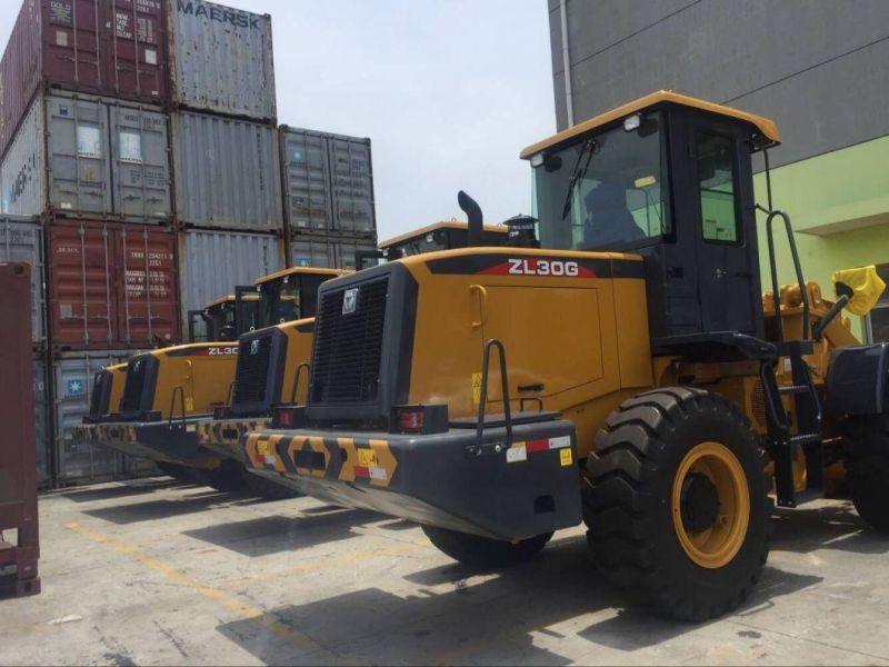 Official 3 Tons Front Wheel Loader Zl30g with Cummins Engine