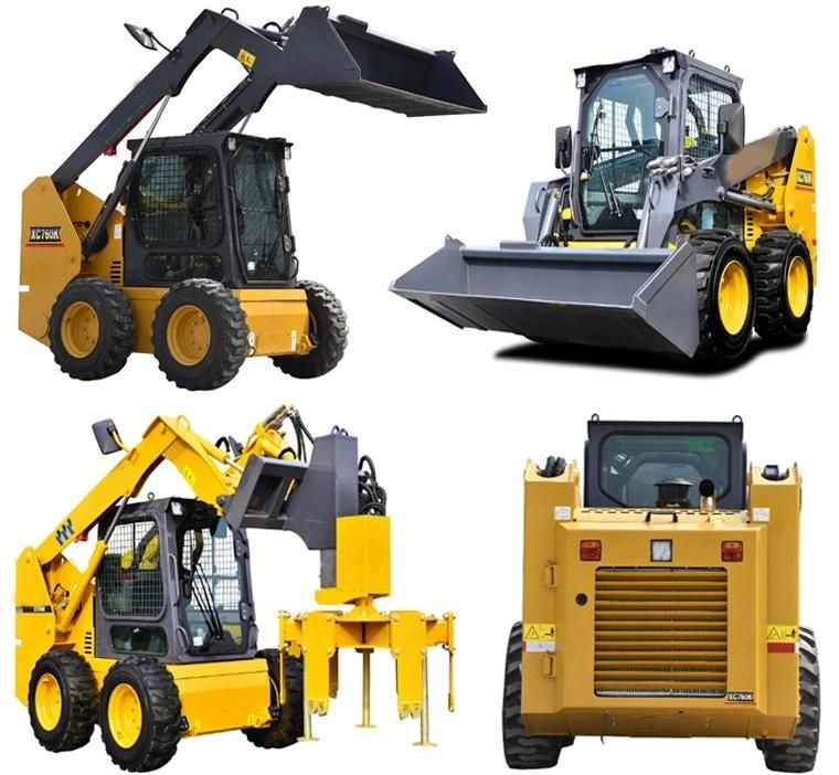 Hot Sale Skid Steer Loader Xc760K Multifunction Skid Steer Track Loader Price (more models for sale)