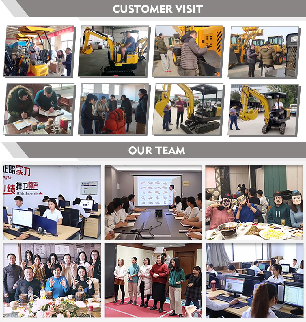 Accept Customized Upgraded Version 0.8 Ton 1 Ton 1.5 Ton 2 Ton New Micro Digger Machine Hydraulic Mini Excavator Bucket Excavator List Price with Attachments