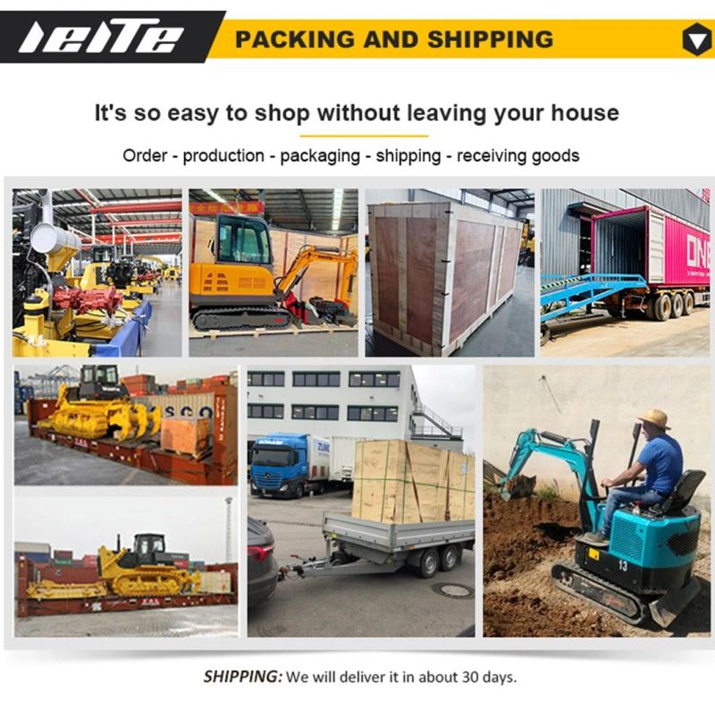 China 1.8 T 2 Ton Crawler Mini Excavator Price with Side Swing Function for Sale