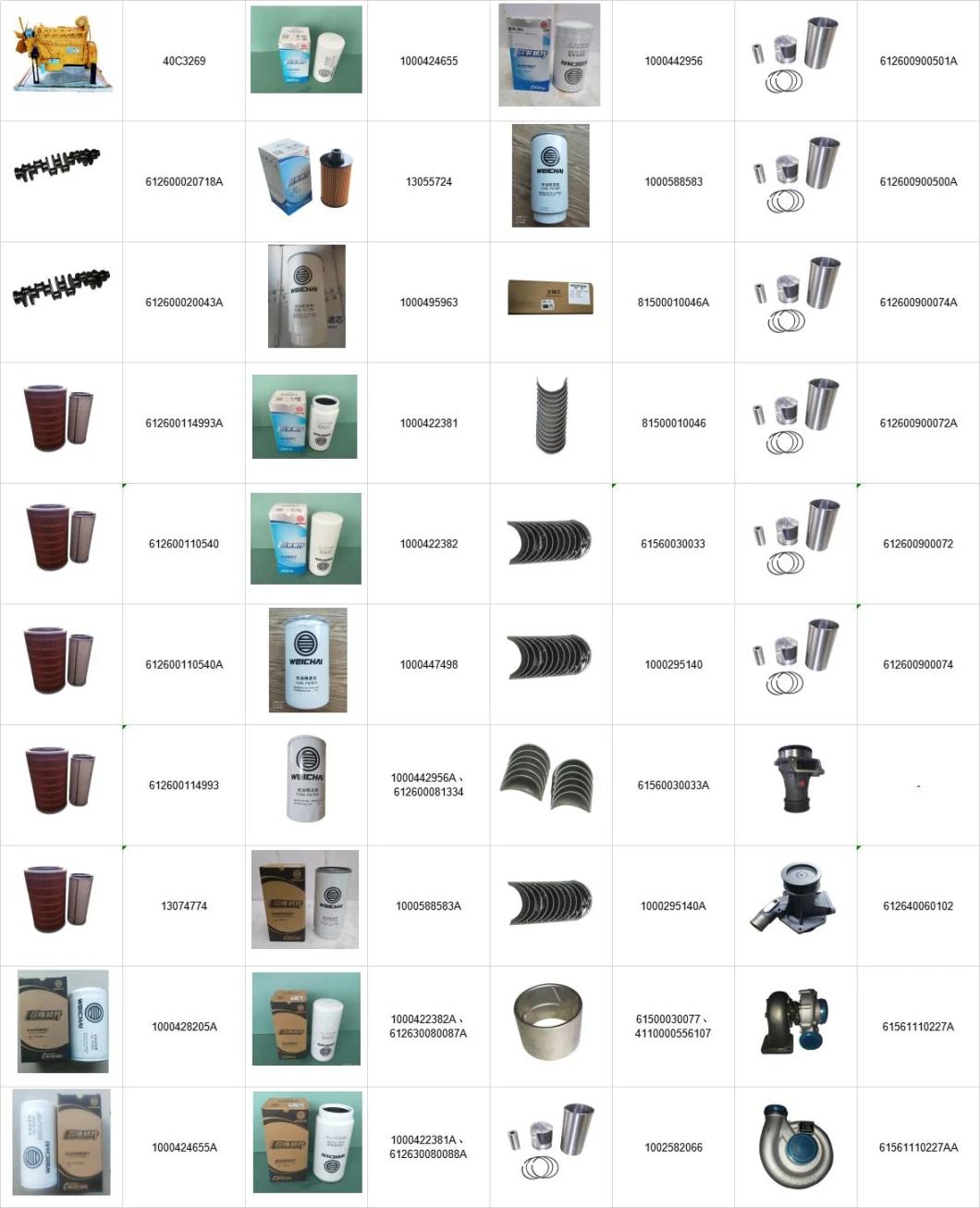 OEM Wei Chai Diesel Engine Parts with CE Certificate Water Pump and Oil Filter