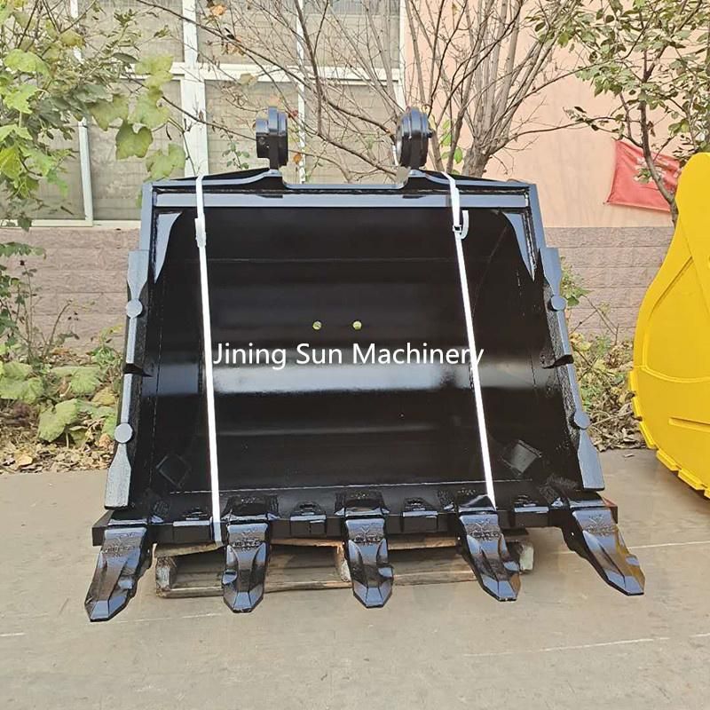 Heavy Duty Rock Type Excavator Backhoe Bucket with Teeth