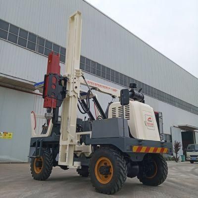 Road Safety Pile Driver Machine with Hydraulic Hammer