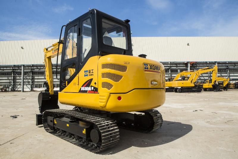 Xgma 6 Tons Soil Digging Machinery Mini Crawler Excavator Prices Xg806f
