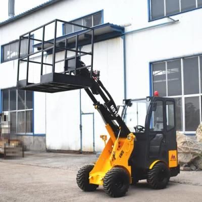 1ton Small Front End Wheel Telescopic Boom Loader for Sale