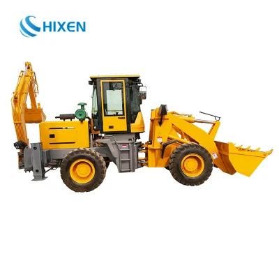 Ce Approved Small Mini Compact Tractor Loader Backhoe with Attachments
