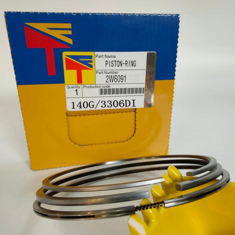 High Quality Diesel Engine Mechanical Parts Piston Ring 2W6091 for Excavator Parts E300b 140g Build Car Parts D6h D6d D6e Wheel Loaders Parst 996c Generator Set