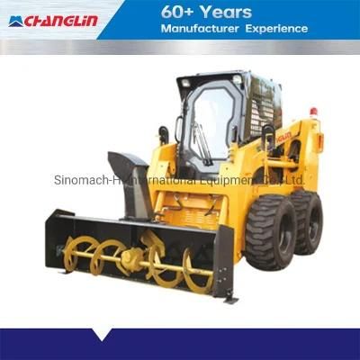 Changlin Skid Steer Loader with Snow Blower CE EPA4 Euro5