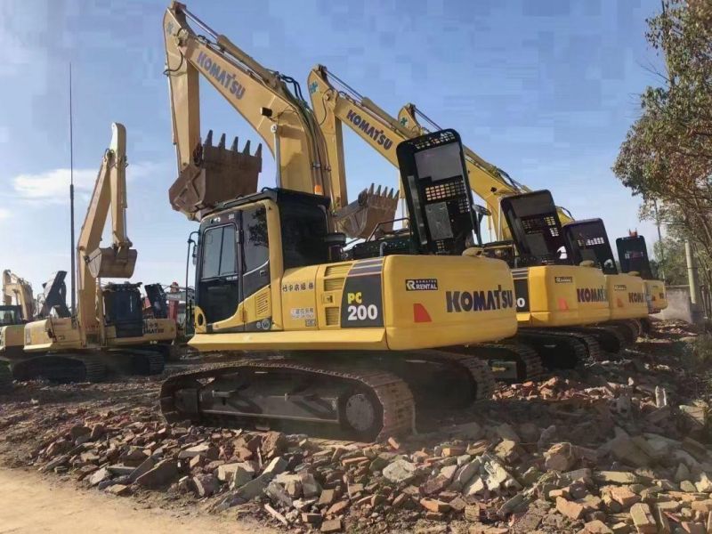 Second Hand Good Work Condition Crawler Earth Moving Japan Digger Hitachi Komatsu Cat 20 Ton Used Excavator Komatsu PC200-8 PC220-8 Excavadora Usada