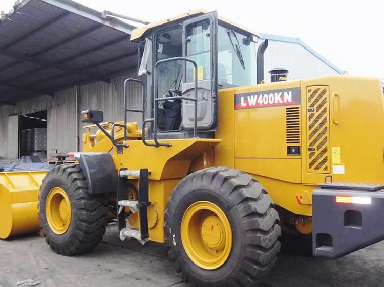 Desert Tires Lw400kn Mini 4 Ton Wheel Loader Rock Bucket for Sale