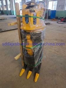 Factory Price 360 Degree Rotatory Dual Cylinder Heavy Type 3+2 Claw Rock Grapple for Excavator 27ton Grade Part