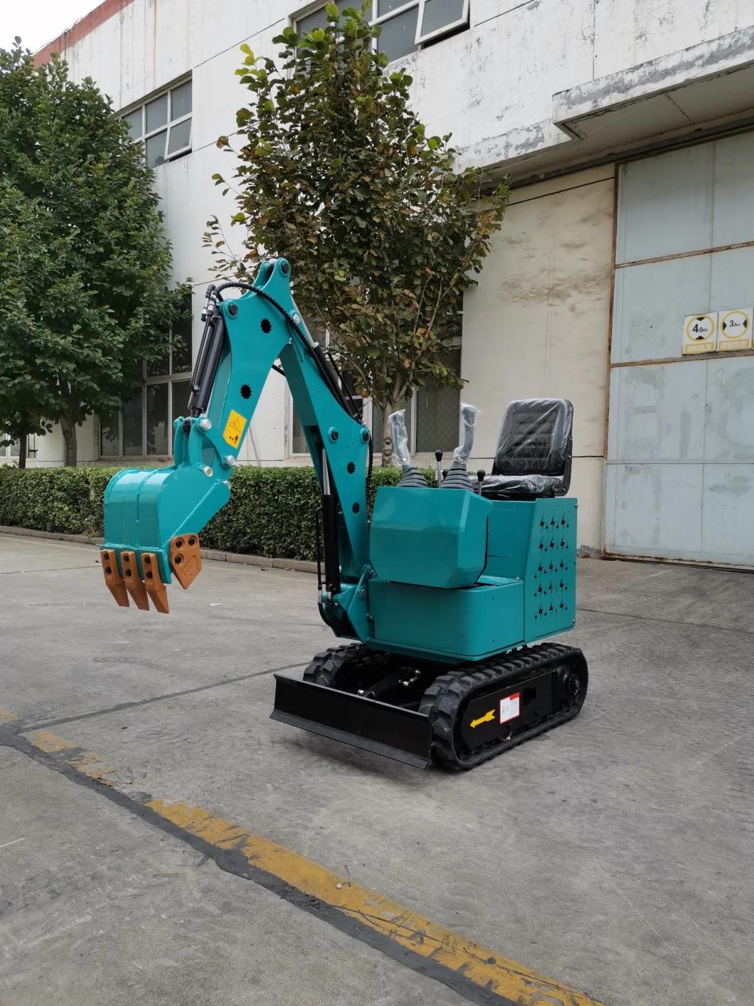 New Design Electric Mini Excavator 0.8 Ton Lithium Battery Use Indoors Decoration
