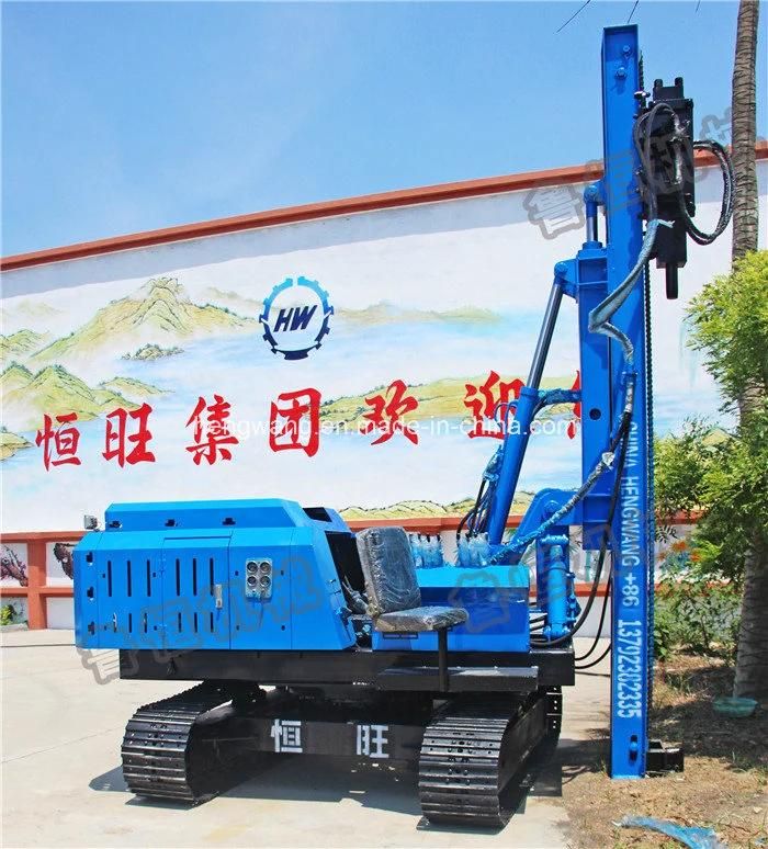 Highway Steel Guardrail Post Hydraulic Hammer Pile Driver