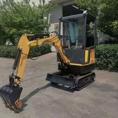 Hot Sale Swing Boom 1ton Enclosed Cab Mini Excavator with Gripper 800mm Bucket