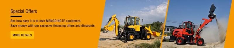 New Hydraulic Hengte 7ton Mini Wheel Type Excvator with Quality Front Dozer Gigger Bucket