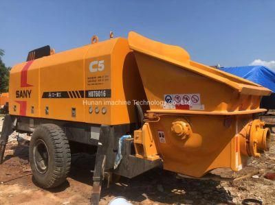 Used Sy6016-110 Trailer Concrete Pump Good Working Condition