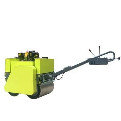 500-600-700-800kg Walk Behind Double Drum Vibratory Road Roller Compactor