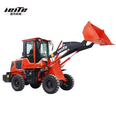 Manufacturer Mini Loader 4WD with Front End Loader and Backhoe Mini Yellow Green Unique Training Long Power ISO