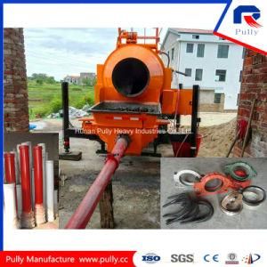 Pully Manufacture 8mm Thick Steel Drum Mixer Plate 450L Portable Trailer Concrete Mixer Pump with Electric Power for Sale in&#160; India (JBT40-P)