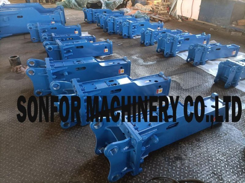 135mm 140mm Chisel Dia 20tons Sb81 Box Type Hydraulic Rock Crusher Breaker for Excavator