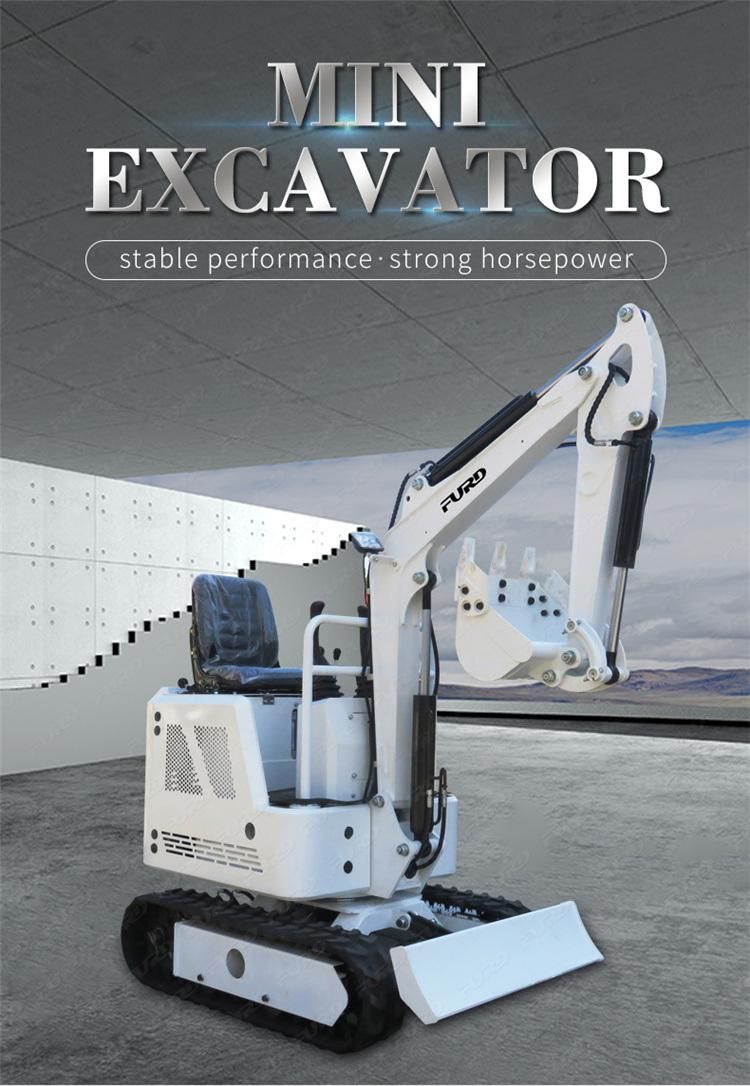 Small Hydraulic Crawler Excavator 1 Ton Digger Mini Excavator