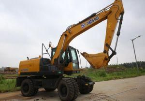 1 Ton Pilot Control 1.2 Ton Mini Digger Excavator Wheel Excavator Amphibious Loaders for Sale