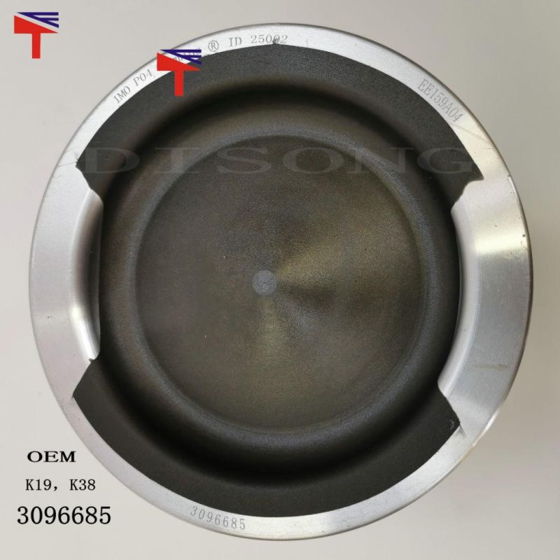 High-Performance Diesel Engine Engineering Machinery Parts Piston 3096685 for Engine Parts K19 K38 Generator Set