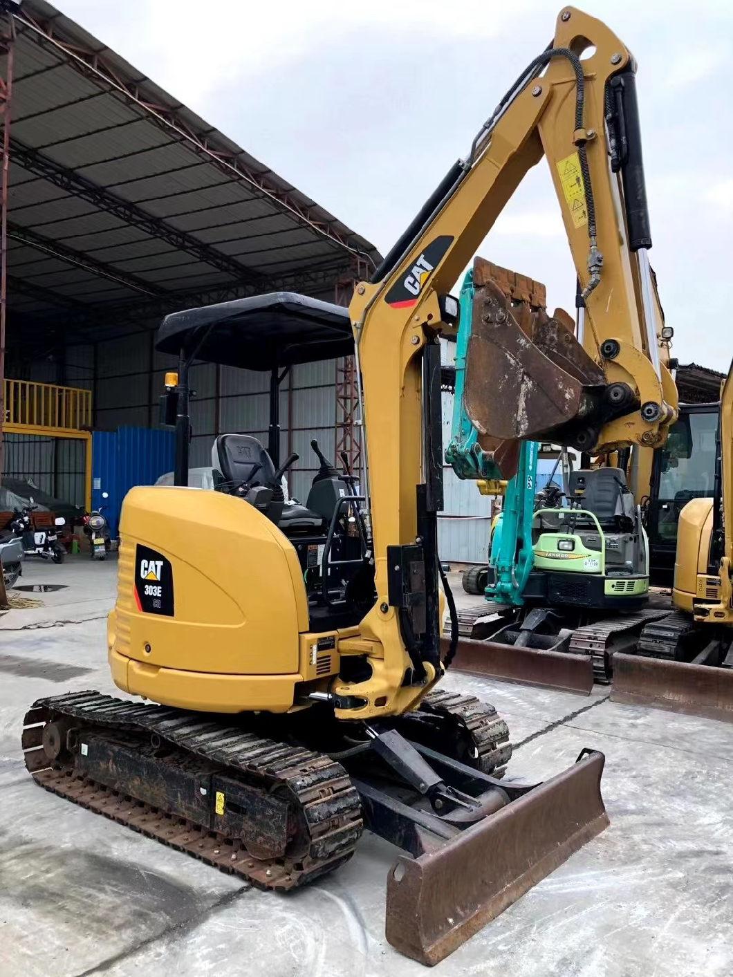 Cat 303e Good Running Condition 3 Ton Used Second Hand Mini Small Crawler Digger Excavator Excavadora Usada Excavatrice Excavators 303 305 306 307 308 Sale 5 T