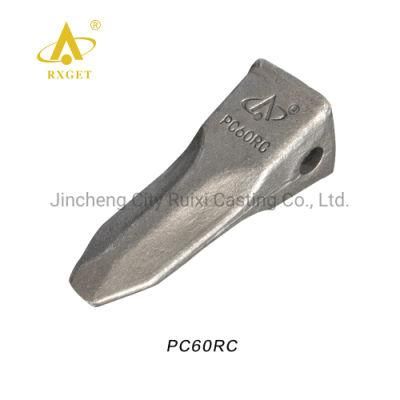 PC60RC 201-70-24140RC Forging/Forged Rock Chisel Bucket Tooth Suit for PC60, Construction Machine Spare Parts