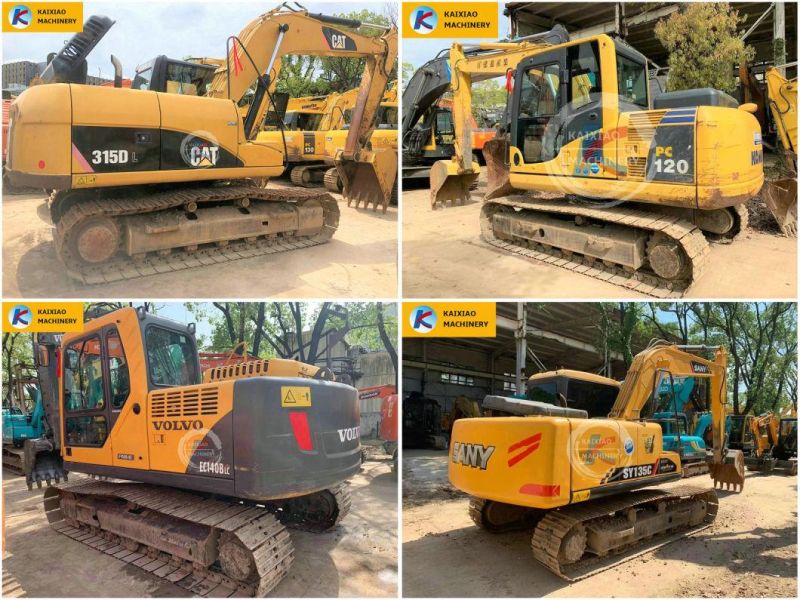 Japanese Used Volvo 140 Komatsu PC120-6 Eo /PC130-7-8 Kobelco Sk140 Hitachi Ex120/Zx 120 Hitachi 12ton /13 Ton/14 Ton Second Hand Excavator with Breaker Line