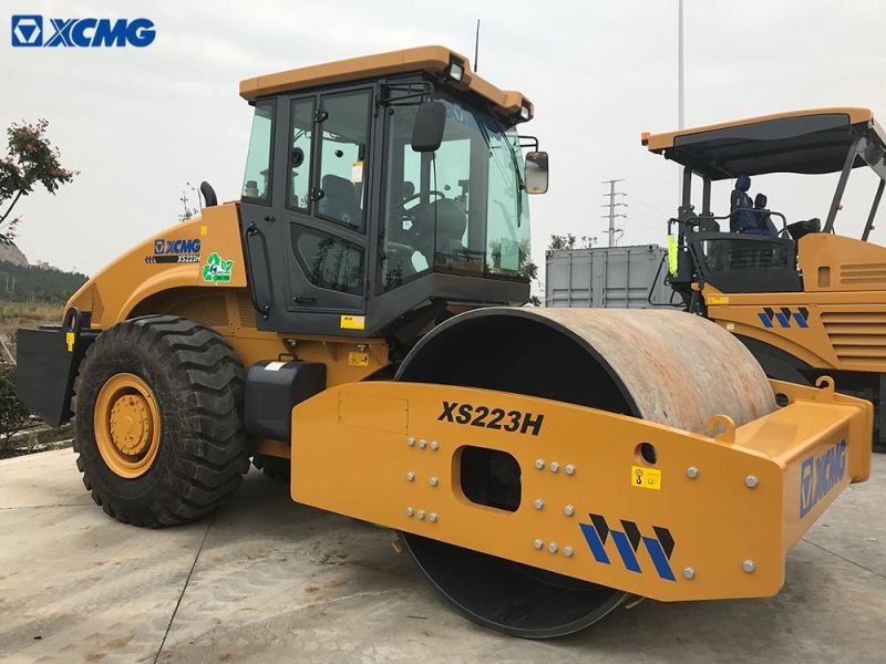 XCMG Xs223h 22 Ton Single Drum Vibratory New Road Roller Compactor Machine Price for Sale