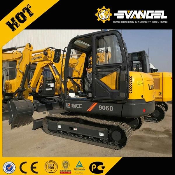 Liugong Mini 6 Ton Crawler Excavator Clg906D