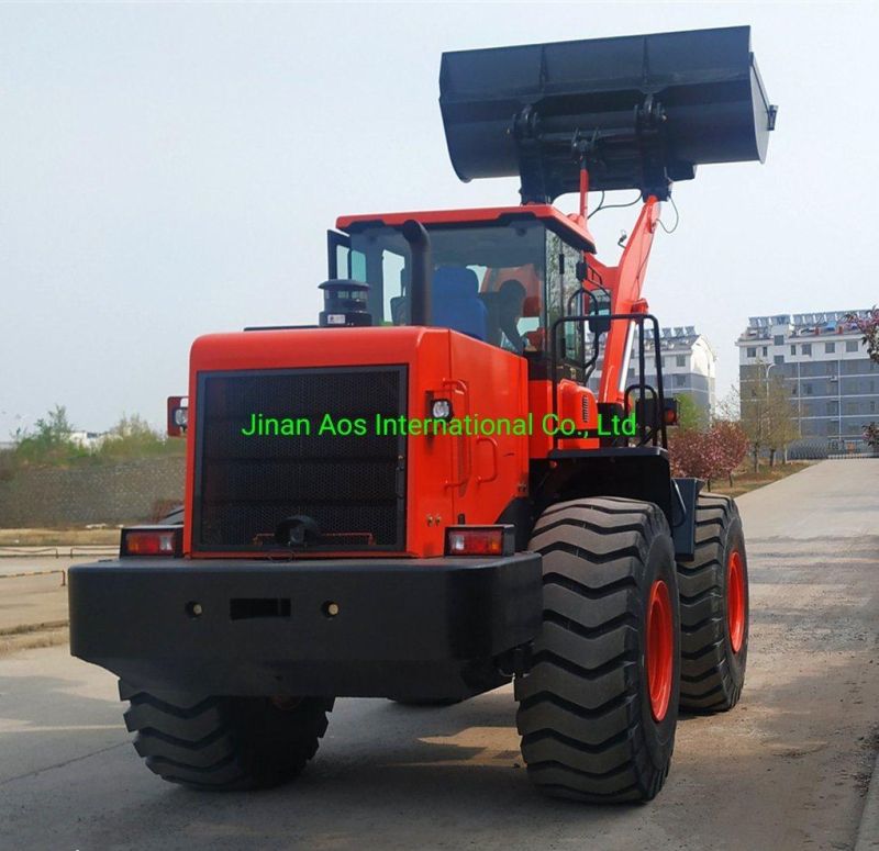 Rated Load Capacity 6 Ton Wheel Loader with Luxury Cabin