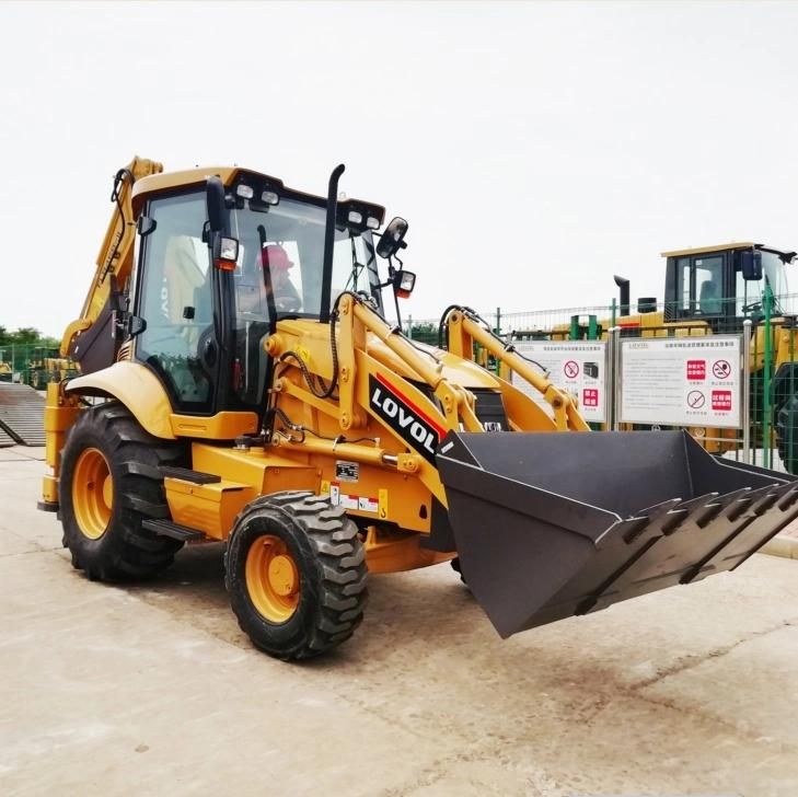 Foton Lovol 4X4 Wheel Mini Excavator Digger Flb468 Backhoe Loader for Sale