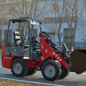 Taian Dy25 Small Garden Tractor 0.8 Ton Chinese Wheel Loader Mini with Ce