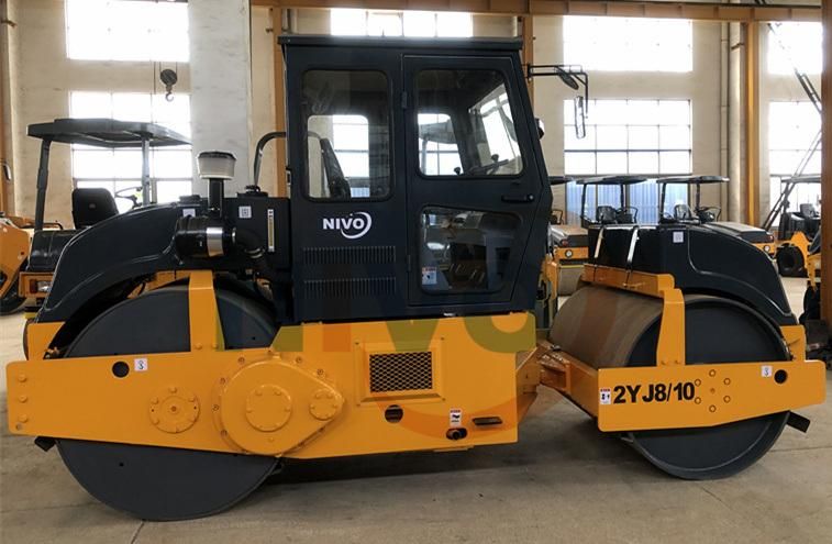 2yj8/10 8ton 10ton Double Drum Tandem Static Road Roller for Compacting Road Pavement Construction