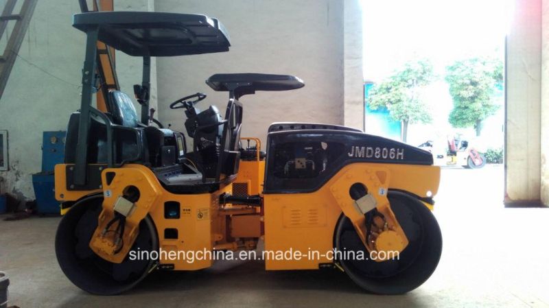 6 Ton Full Hydraulic Vibratory Oscillatory Road Rollers with Double Drum Jmd806h